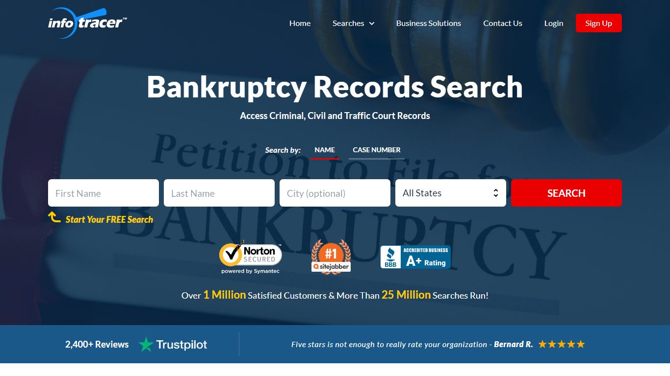 Search Bankruptcy Cases, Scan Records of Filings for Free ...